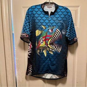 PRIMAL WEAR Fishious Cycle Men’s Shirt. Sz XXL.